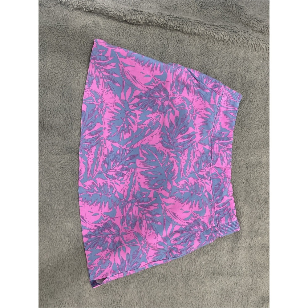 Columbia Purple And Gray Floral Skort With Cinch Tie Waist Size XS